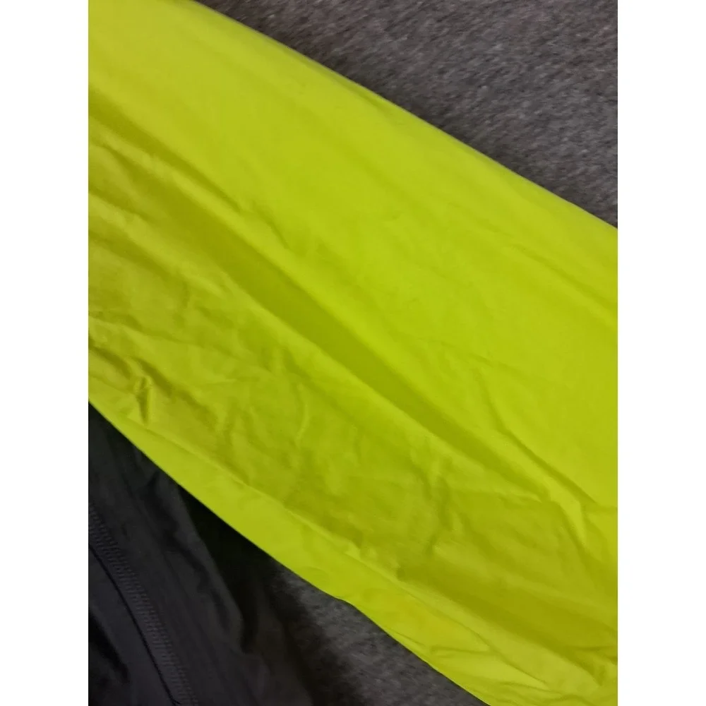 Grundens Mens Jacket Small Black Yellow Rainwear Hooded Nylon Waterproof Work